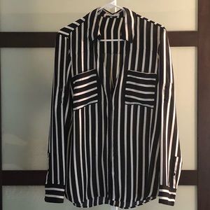Express Portofino striped button down